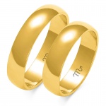Półokrągłe Złote Obrączki 5,5mm Klasyczne pr.585