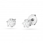 Złote Kolczyki 585 Diament Laboratoryjny 0,20ct Punktowe
