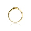 Pierścionek W0001 Diament 0,04ct żółte złoto