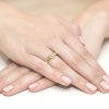Pierścionek W0001 Diament 0,04ct żółte złoto