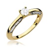 Pierścionek W0009 Diament 0,30ct żółte złoto