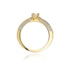 Pierścionek W0009 Diament 0,30ct żółte złoto