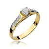 Pierścionek W0016 Diament 0,23ct żółte złoto