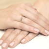 Pierścionek W0027 Diament 0,05ct żółte złoto