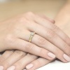 Pierścionek W0034 Diament 0,04ct żółte złoto