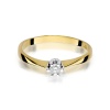 Pierścionek W0036 Diament 0,10ct żółte złoto