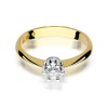 Pierścionek W0036 Diament 0,23ct żółte złoto