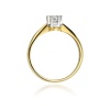 Pierścionek W0036 Diament 0,23ct żółte złoto