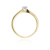 Pierścionek W0045 Diament 0,10ct żółte złoto