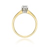 Pierścionek W0047 Diament 0,10ct żółte złoto