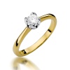 Pierścionek W0047 Diament 0,30ct żółte złoto