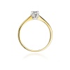 Pierścionek W0047 Diament 0,30ct żółte złoto