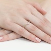 Pierścionek W0051 Diament 0,04ct żółte złoto