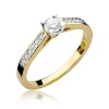 Pierścionek W0052 Diament 0,30ct żółte złoto
