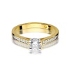 Pierścionek W0052 Diament 0,50ct żółte złoto