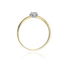 Pierścionek W0053 Diament 0,10ct żółte złoto