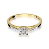 Pierścionek W0055 Diament 0,04ct żółte złoto