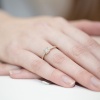 Pierścionek W0055 Diament 0,04ct żółte złoto