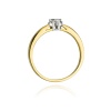 Pierścionek W0061 Diament 0,10ct żółte złoto