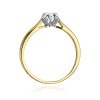 Pierścionek W0062 Diament 0,15ct żółte złoto