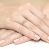 Pierścionek W0062 Diament 0,15ct żółte złoto