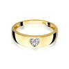 Pierścionek W0064 z diamentami żółte złoto