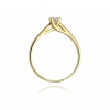 Pierścionek W0070 Diament 0,10ct żółte złoto
