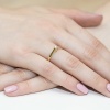 Pierścionek W0070 Diament 0,10ct żółte złoto