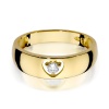 Pierścionek W0071 Diament 0,10ct żółte złoto
