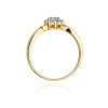 Pierścionek W0072 Diament 0,10ct żółte złoto