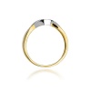 Pierścionek W0083 Diament 0,05ct żółte złoto