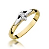 Pierścionek W0088 Diament 0,04ct żółte złoto