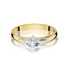Pierścionek W0088 Diament 0,04ct żółte złoto