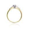 Pierścionek W0088 Diament 0,08ct żółte złoto