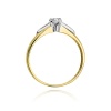 Pierścionek W0088 Diament 0,10ct żółte złoto