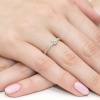 Pierścionek W0091 Diament 0,04ct żółte złoto