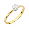 Pierścionek W0111T Diament 0,03ct żółte złoto