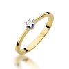 Pierścionek W0111 Diament 0,04ct żółte złoto