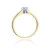 Pierścionek W0111 Diament 0,04ct żółte złoto