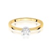 Pierścionek W0111 Diament 0,15ct żółte złoto