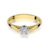 Pierścionek W0133 Diament 0,15ct żółte złoto