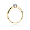 Pierścionek W0134 Diament 0,10ct żółte złoto