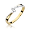 Pierścionek W0137 Diament 0,04ct żółte złoto