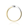 Pierścionek W0137 Diament 0,04ct żółte złoto