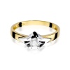 Pierścionek W0155 Diament 0,30ct żółte złoto