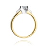Pierścionek W0155 Diament 0,30ct żółte złoto