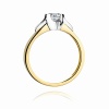 Pierścionek W0155 Diament 0,50ct żółte złoto