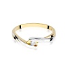 Pierścionek W0158 Diament 0,05ct żółte złoto