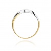 Pierścionek W0158 Diament 0,05ct żółte złoto