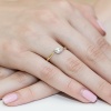 Pierścionek W0158 Diament 0,05ct żółte złoto